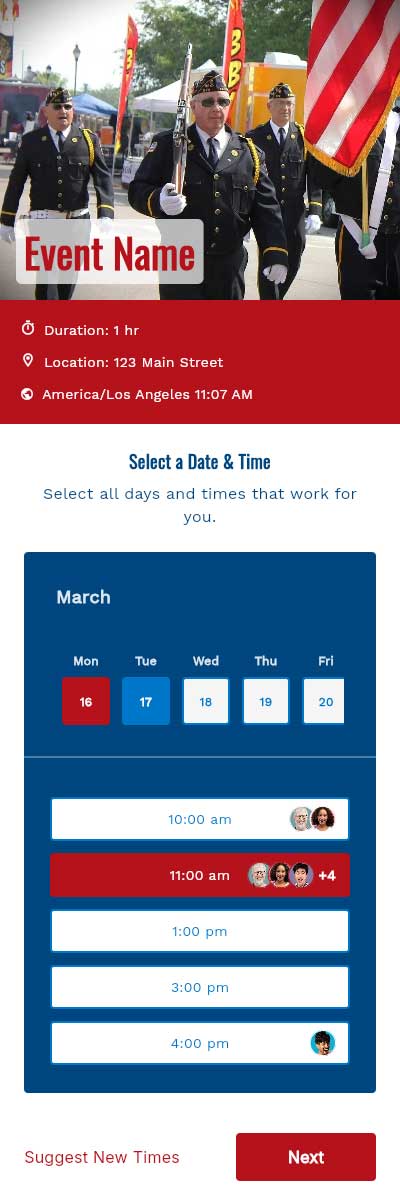 American Legion template preview 1