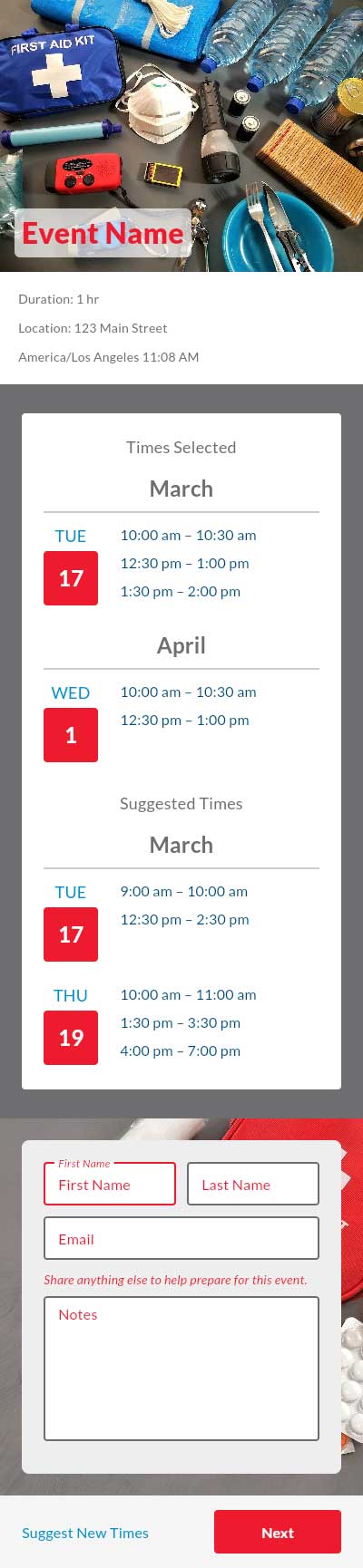 American Red Cross template preview 2