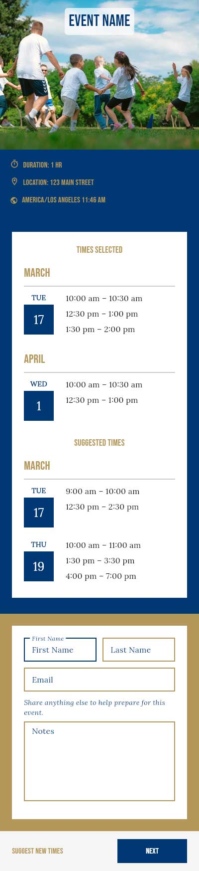 Kiwanis International template preview 2